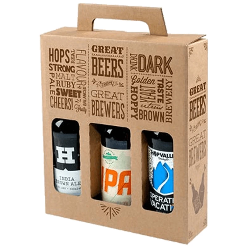 Custom Logo Eco Friendly Corrugated Cardboard 3 Bottles Wine Shipping Box Red Wine Packaging Boxes