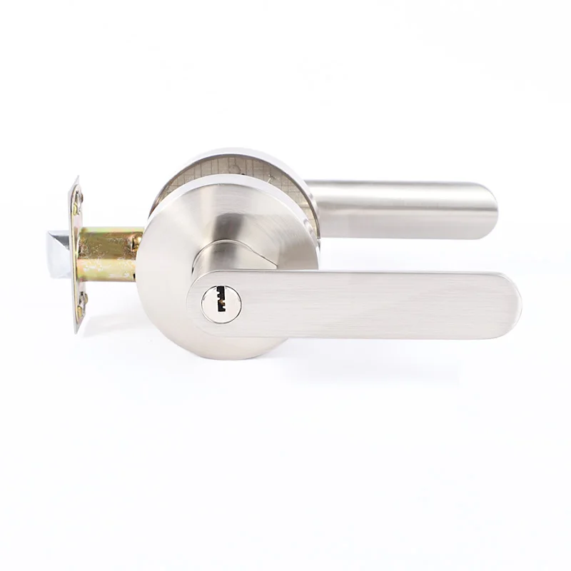 
Factory Price High Quality Stainless Steel Hotel Wooden Door Lever Handle Lock 