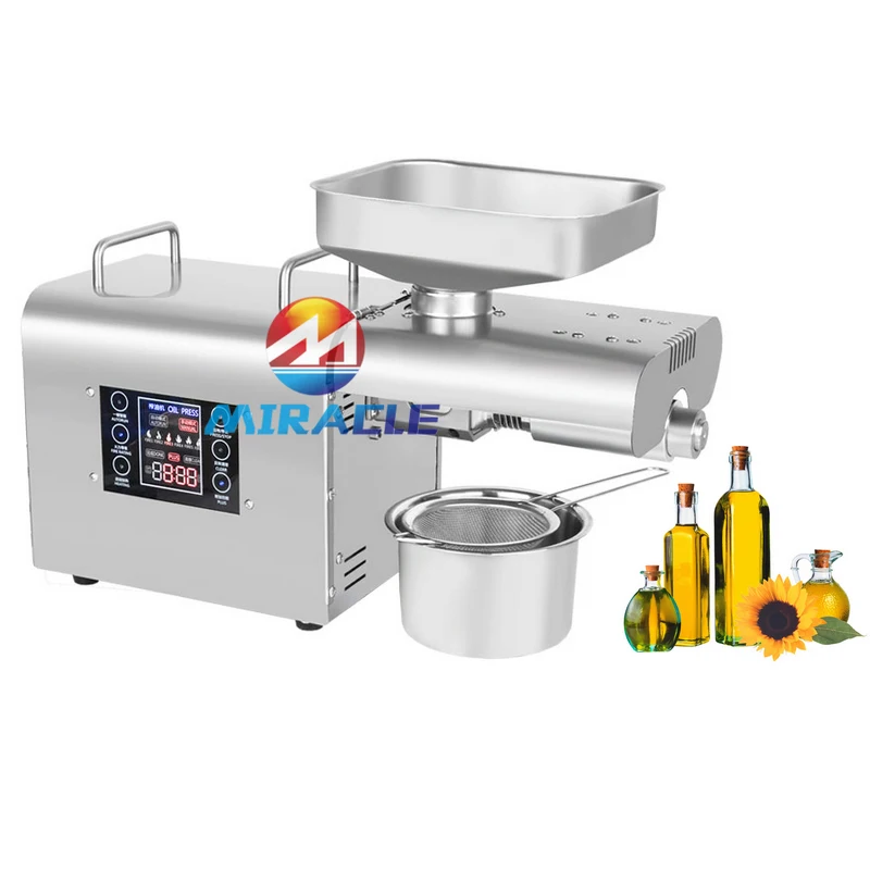 Small palm oil extraction machine full automatic castor and corn oil expeller for sale