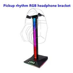 Настольная подставка для игровых наушников со светодиодной подсветкой и 2 USB-портами