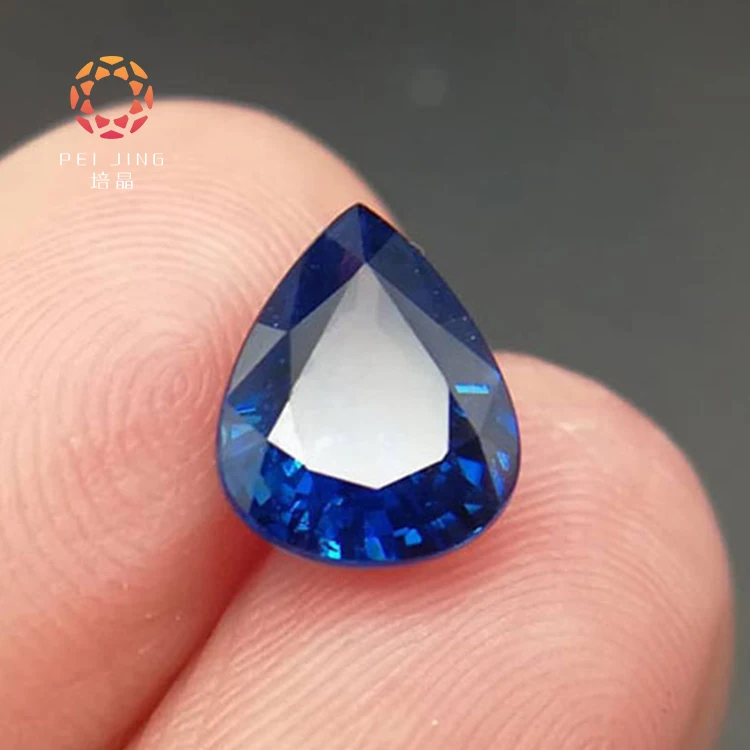 Real Sapphire Gemstone Hpht Synthetic Sapphire Gemstones Ruby Stone Real Blue Stone