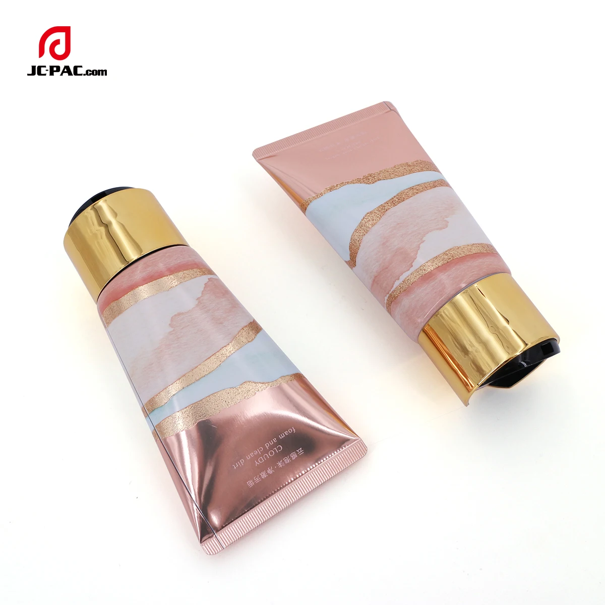 100ml 120ml 150ml Laminated Tube Large Capacity Plastic Packaging Tubes Gloden Shiny Lotion Cosmetics Face Cream Tube Packaging
