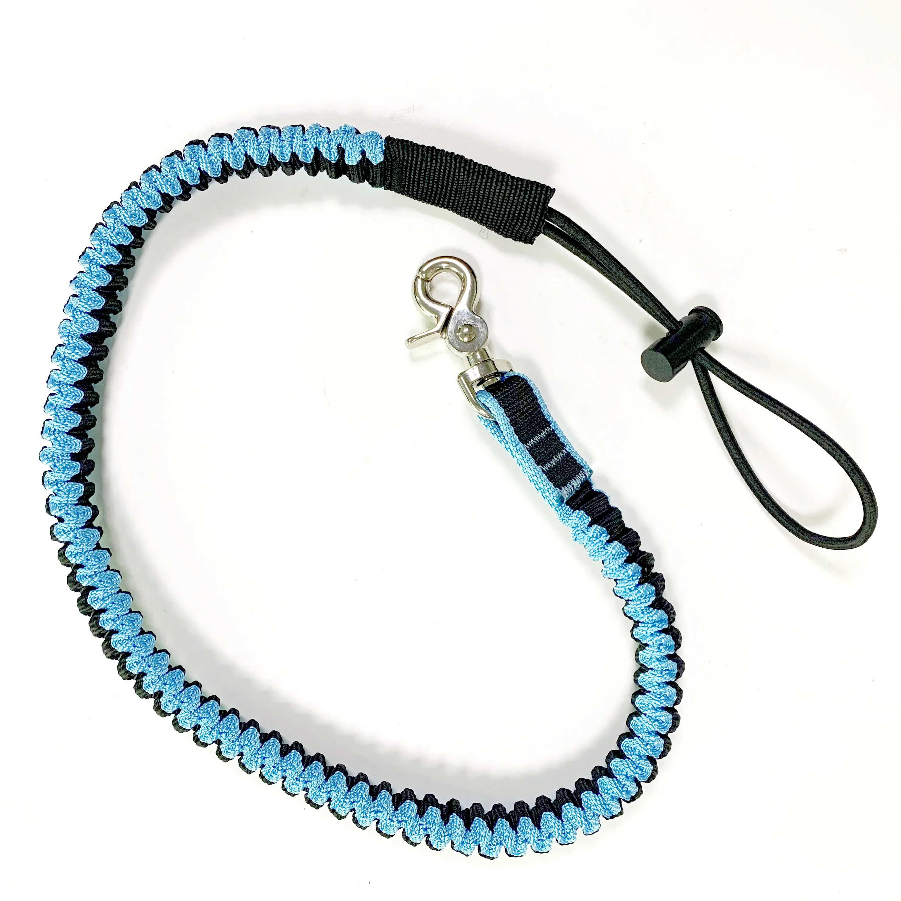 C-Pin lanyards 2.5kg force polyester bungee tether D ring type plastic buckle type tool catch tool lanyard for tool connection