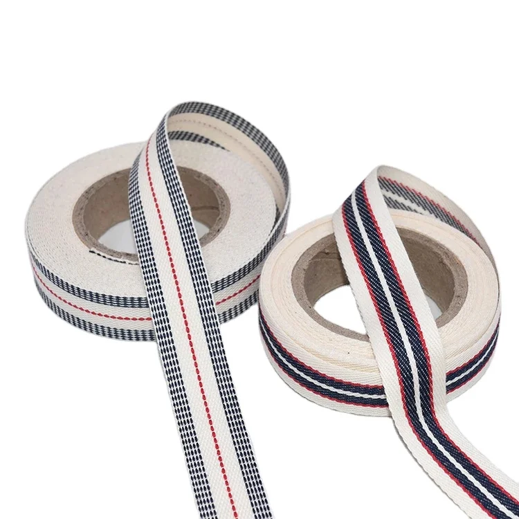 1 inch twill 38mm cotton canvas webbing thick cotton tape