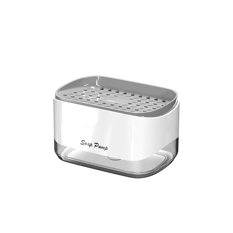 Wholesale gadgets amazon hot sale Creative Bathroom Kitchen Soap Dispenser Box Wash Sponge Holder Pump Sponge