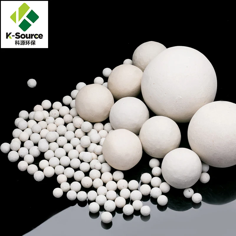 High Density 17%-65% Al2O3 Inert Alumina Ceramic Ball Support Media Porcelain Ball