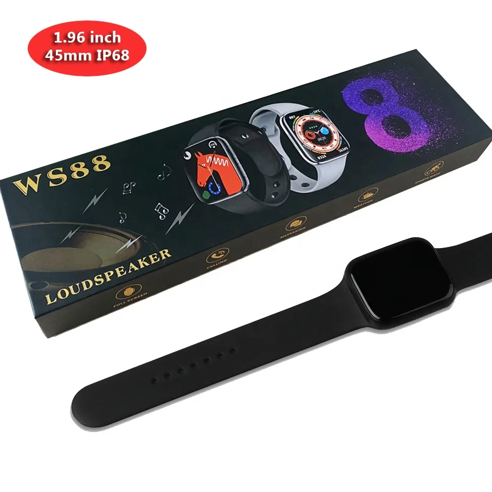 2023 WS88 1.96 inch Series 8 Smartwatch IP68 Waterproof reloj inteligente NFC Fitness tracker Series 8 Smart Watch for iPhone