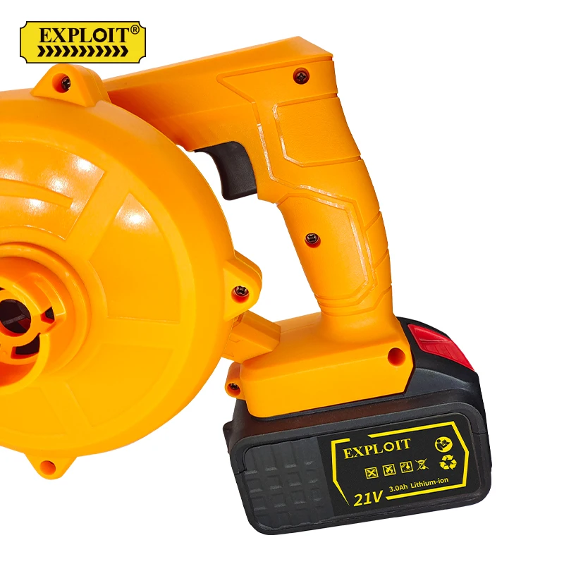 Heavy duty high power plastic air dryer blower portable custom 21v lithium Lithium battery leaf  blower