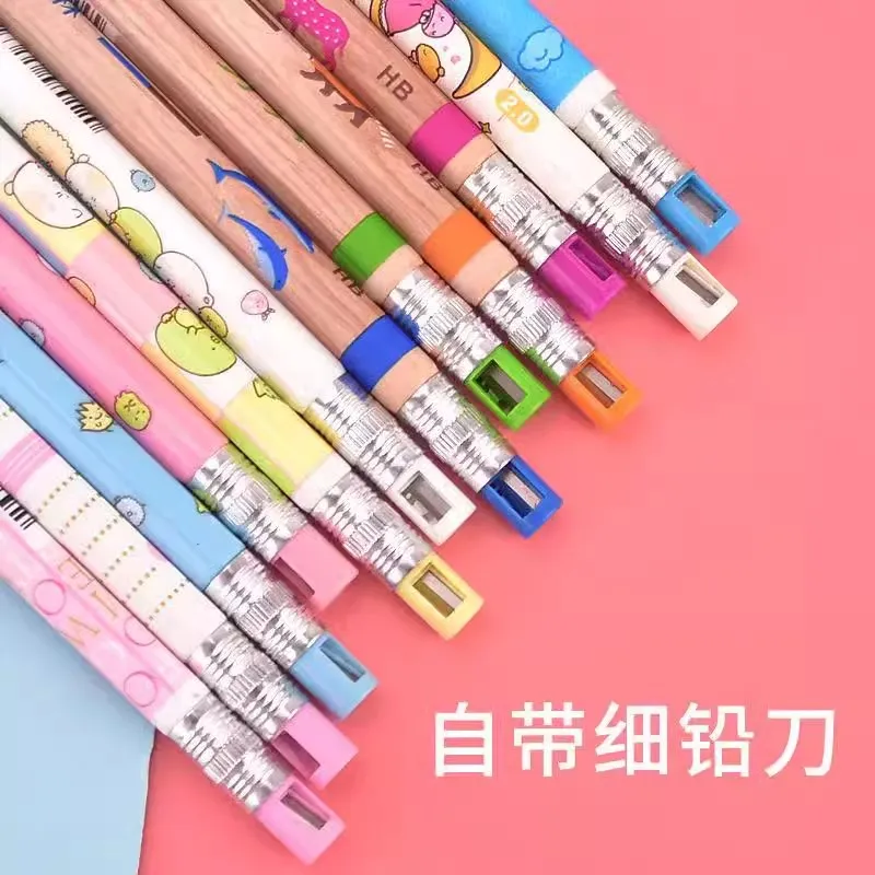 Механический карандаш 2 0 мм со свинцовой точилкой школьные офисные Письменные Карандаши и заправки канцелярские принадлежности