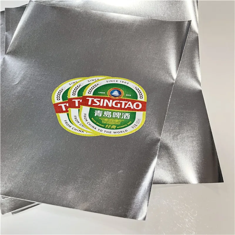 Factory Supply Moisture-proof 68g High Wet Strength Paper Linen Textured Metallized Paper For Beer Label Printing