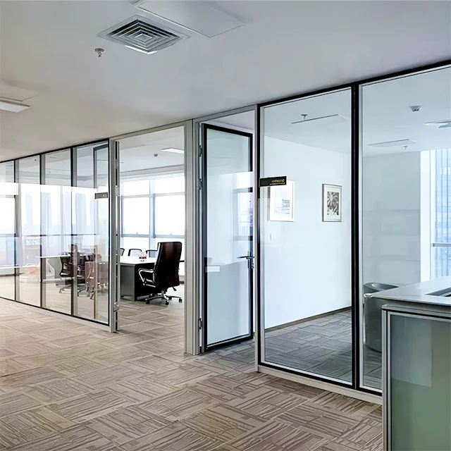 Звукоизоляция внутренняя перегородка невидимая рама остекление стены Скрытая рамка офисная мебель