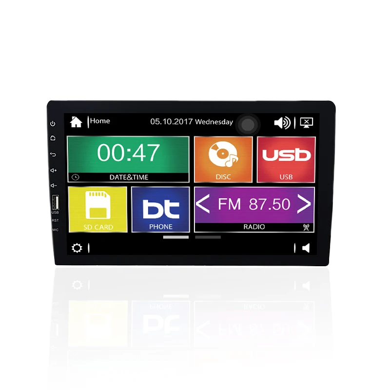 New product 7/9/10 inch wired carplay Android auto mobile phone interconnection USB hands-free radio large screen player