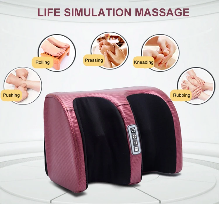 Cheap Price Pain Relief Portable Electric Heating Shiatsu Kneading Rolling Vibration Calf Leg Foot Massager