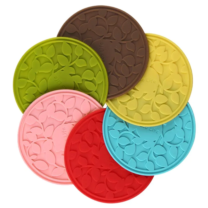 
Fruits design silicone cup coaster custom cup coaster 