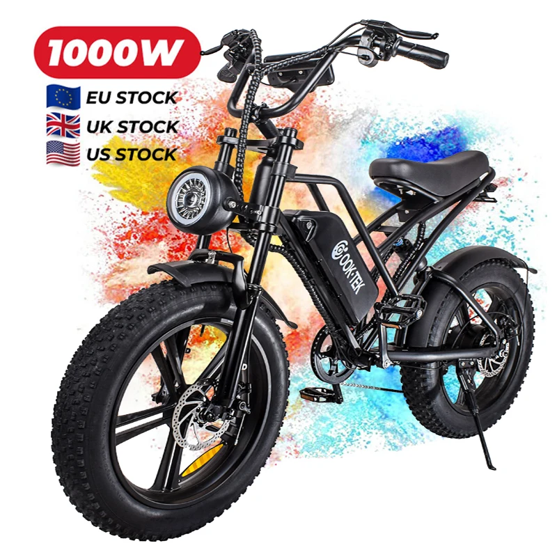 UL CE certification two wheels electric bike 750W folding 7 Speed fat tire ebike removeable battery 48V15ah Electric bicycle
