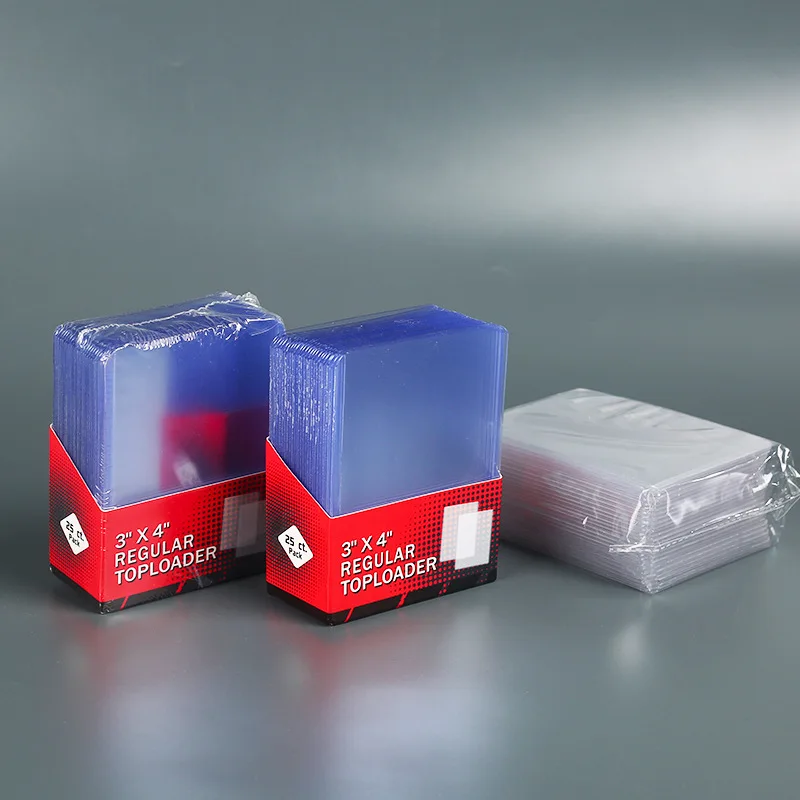 Low Price 3X4  Inch Trading Card Protective Sleeves 35 PT To 360 PT Super Clear Thick Holder Top Loaders Sports Card Holder