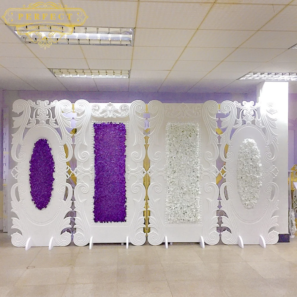 High Quality PVC Material Stand Wedding Backdrop Stand For Events Stage Modern Style Wedding Supplies