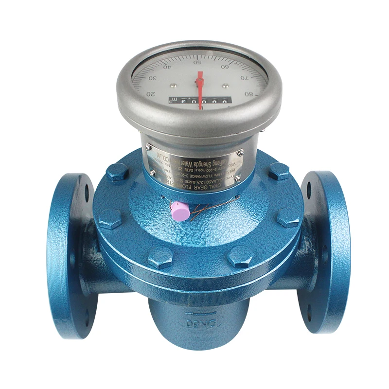 High viscosity vegetable oil flow meter mechanical gear flowmeter