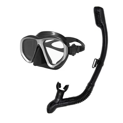 2021 Amazon New Best Products Big Frame Easy to Breath Diving Dry Snorkel Freedive Scuba set Swimming Anti-fog goggles masks