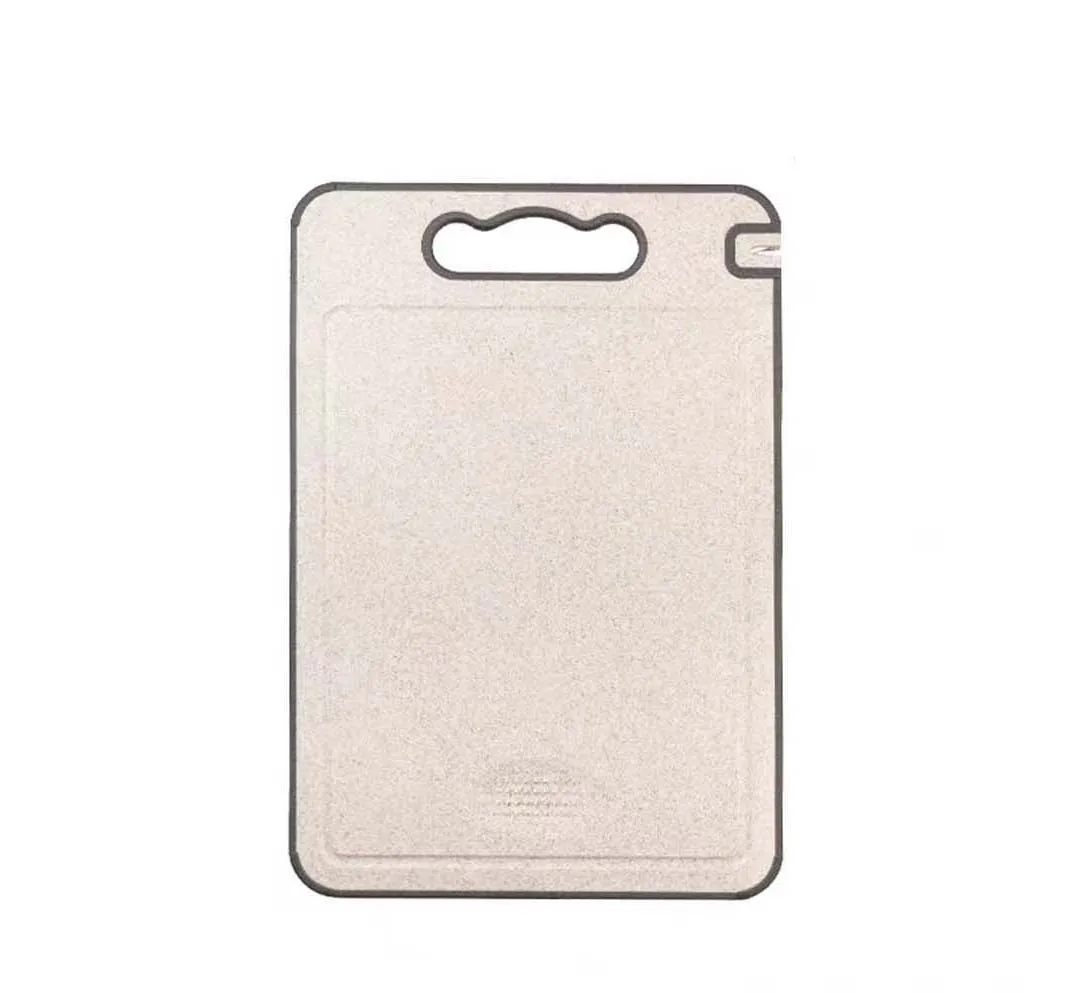 Healthy Aluminum Metal Quick Frozen Meat Defrosting Double-sided Wheat Straw Cutting Board Chopping Board With Sharpener