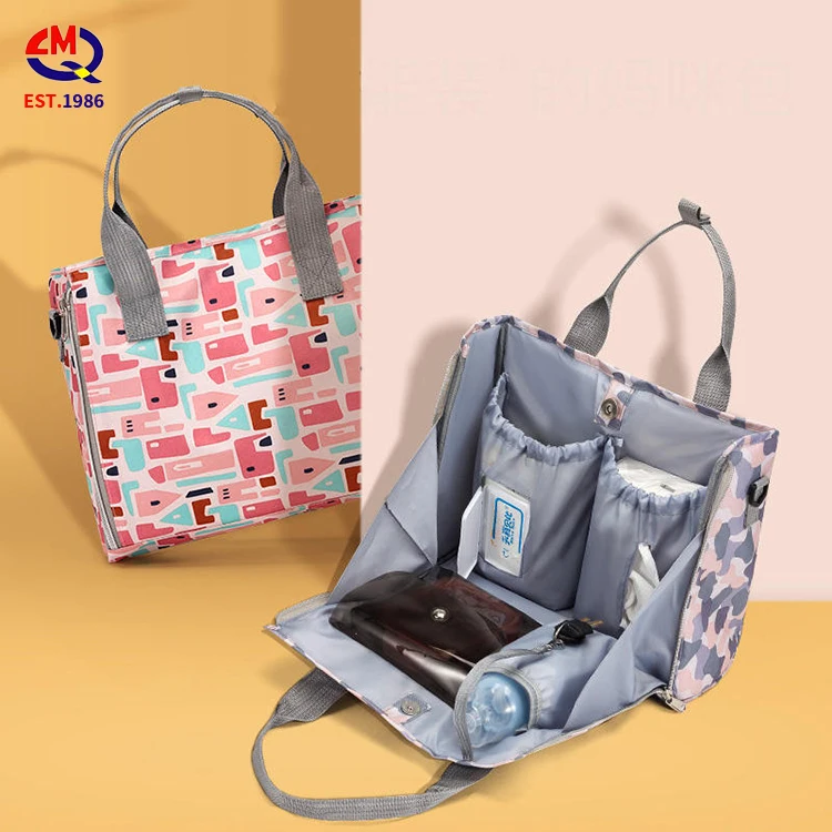 Custom Ins Cotton Baby Diaper Portable Bag Hanging Mommy Diaper Baby Stroller Organizer Bag