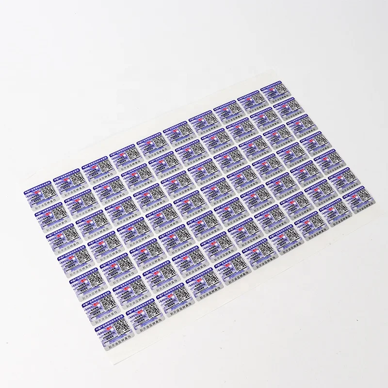 Label custom printing barcode qr code stickers hot seal qr code decal sticker order qr code water proof sticker oem