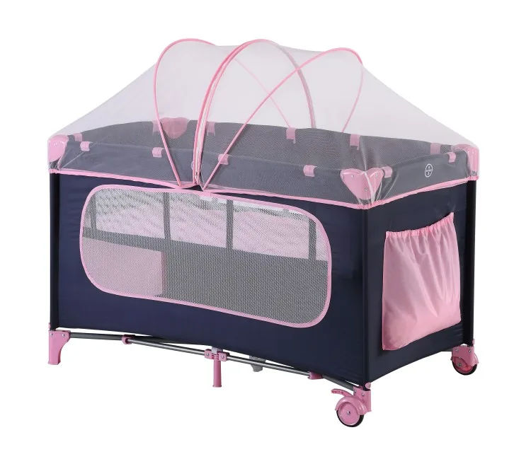 
Fold-able Baby Travel Bed With Mosquito Net folding travel baby cot 