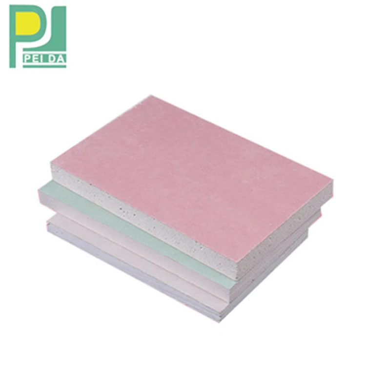 
Fire Resistant Plaster Gypsum Board Suspension Red Color Gypsum Board 