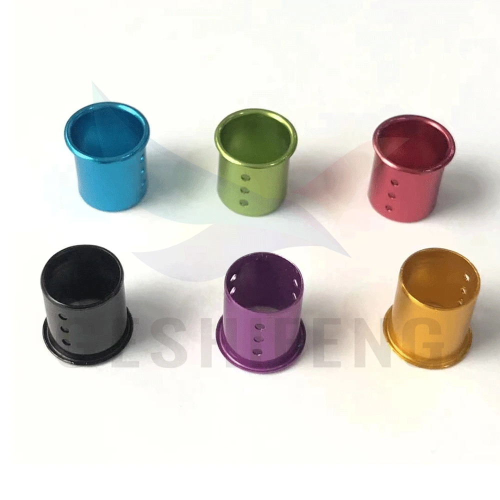 GSF-ATR 1214  Pigeon Foot Aluminum Rings Band 2024 Multi-color Bird Leg Ring With Hole For Sale