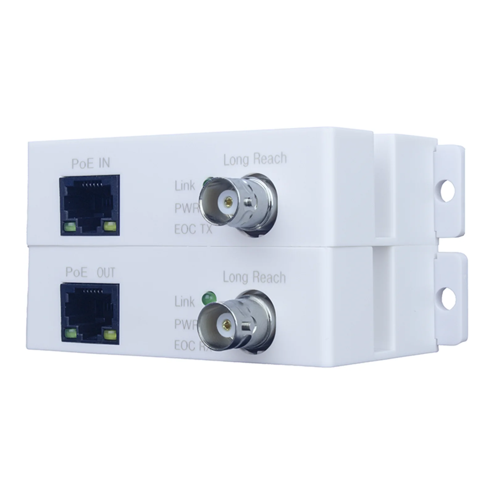 Ethernet Converter Over Coaxial Cable Converter Single Channel Passive Power Transmitter for CCTV IP Cameras Security Systems