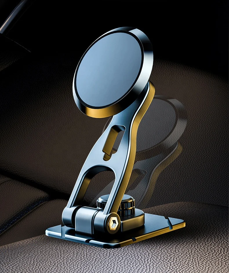 Strong Magnetic car mobile phone bracket 360 rotating folding magnetic suction bracket