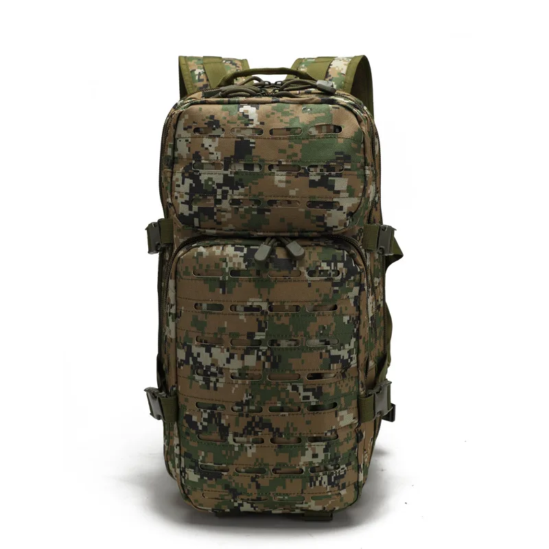 1201 Custom Wholesale OEM Camouflage Outdoor Mountain Climbing Tactical Blank Black Mens Work Backpack