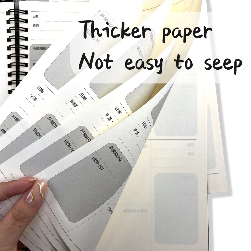 Custom Size Schedule Plan black Sketch book B5 A5 A6 Wire Binding Spiral Sketchbook Kraft Paper Cover Recycled Coil Notebook