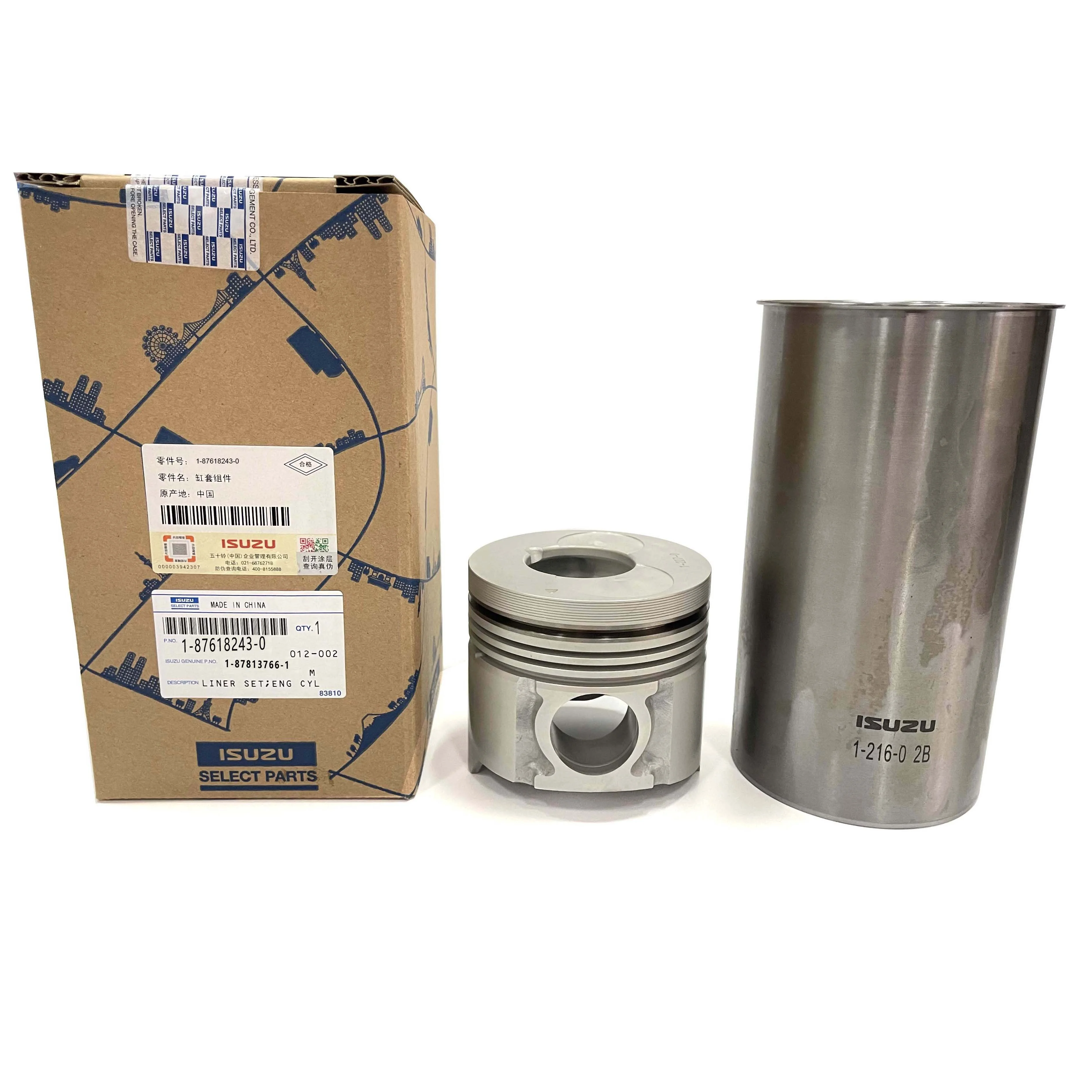 Wholesale Excavating  diesel engine 4HK1 6HK1 liner kit for isuzu Made in China 1-87618243-0