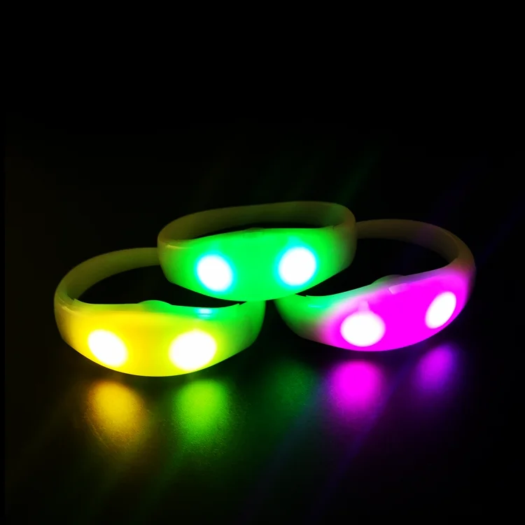 Promotional Flash bracelet Custom logo Light up bracelet wristband for Concert gala event
