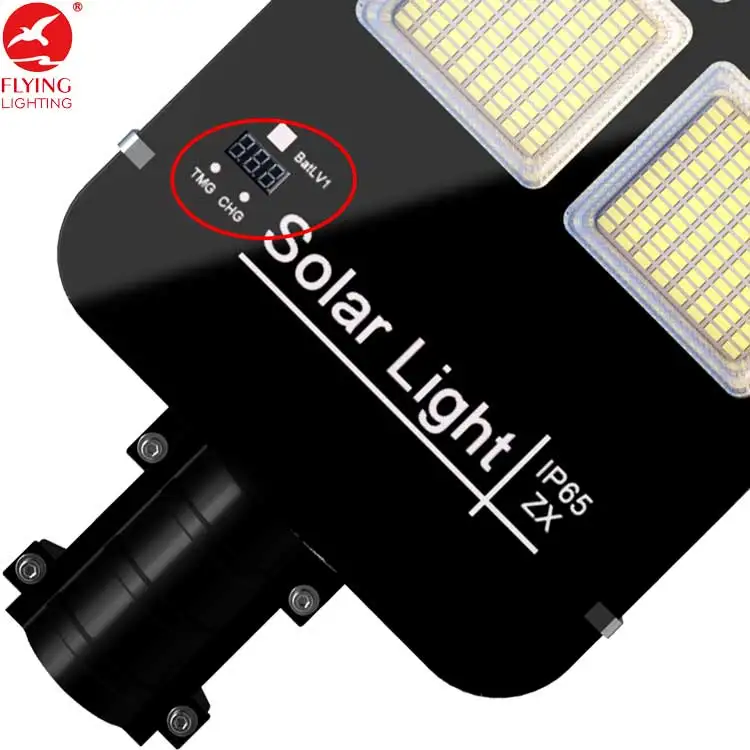 Remote control motion sensor separate LED solar street light with inbuilt battery