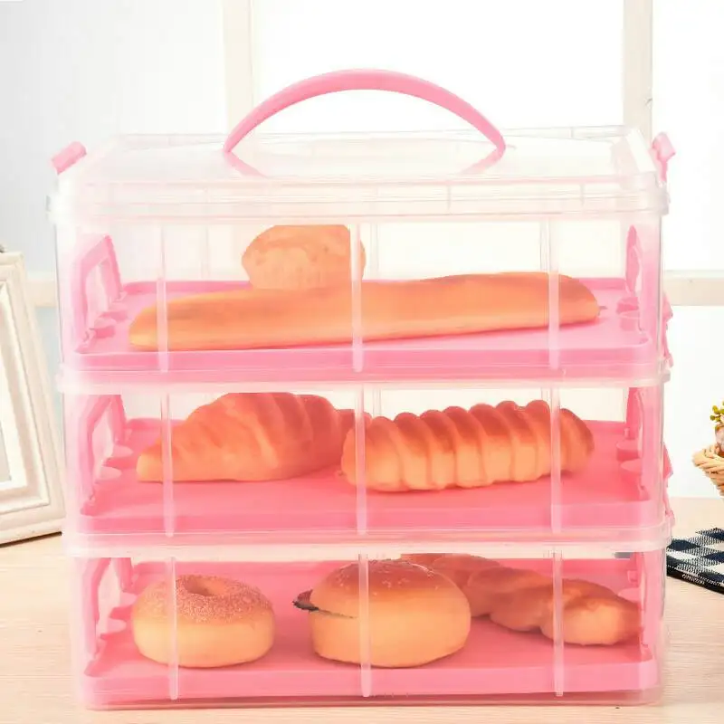 Rectangle Shape Cupcake Storage Carrier 24/48 Cupcakes Container