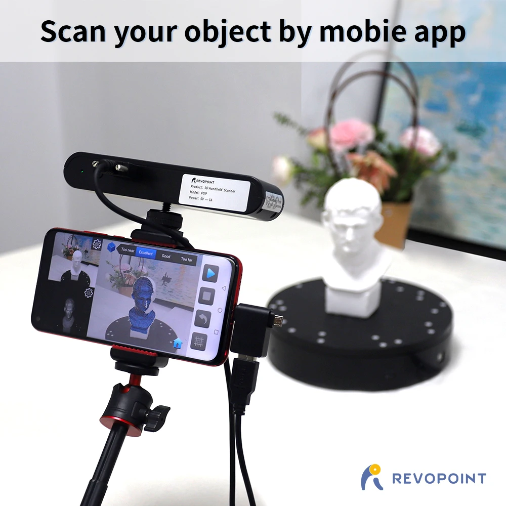 handheld  0.3mm accuracy 3D scanner for scanning a van (white light)