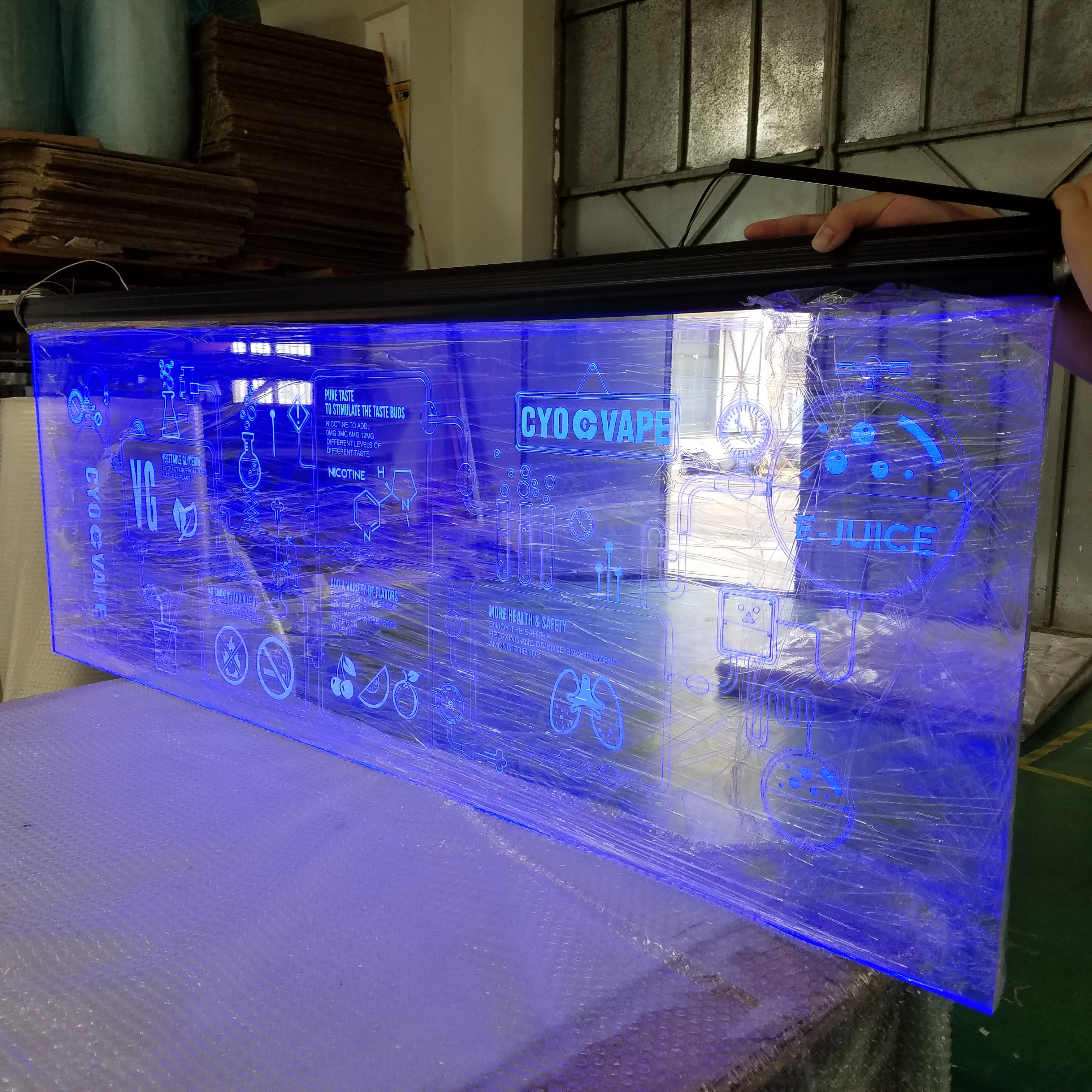 Индивидуальный шаблон формы PMMA Акриловая Толщина 10 мм RGB/RGBW Светодиодная панель света