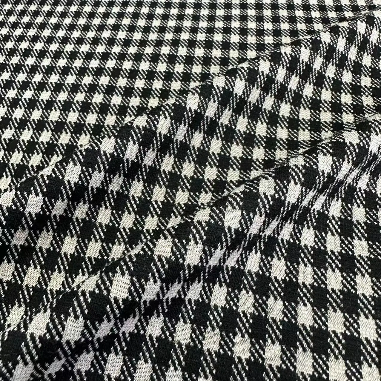 Garment brocade jacquard fabric polyester viscose rayon spandex TR yarn dyed plaid jacquard fabric for pants