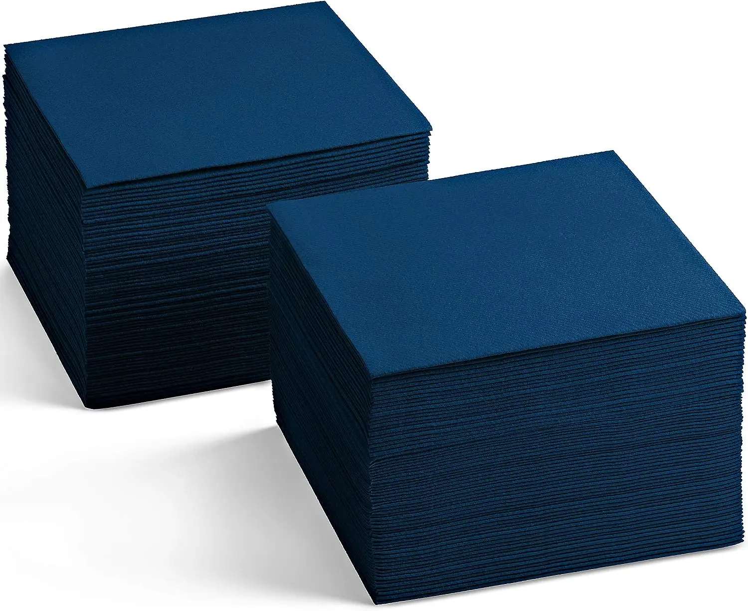 Dark Blue Linen Paper Beverage Cocktail Custom Paper Napkins Serviettes