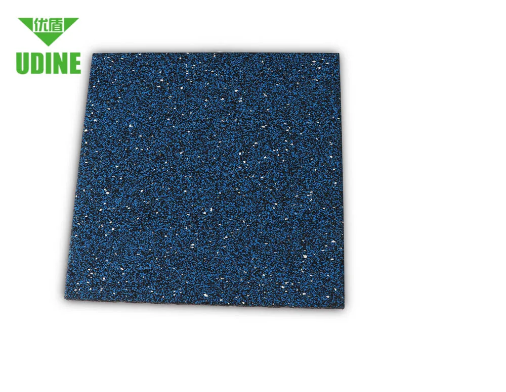 China Recycled Anti Slip Rubber Floor Mat With Beveled Edge EPDM Rubber Crossfit Fitness Gym Floor Roll Tile Strips Piso De Goma