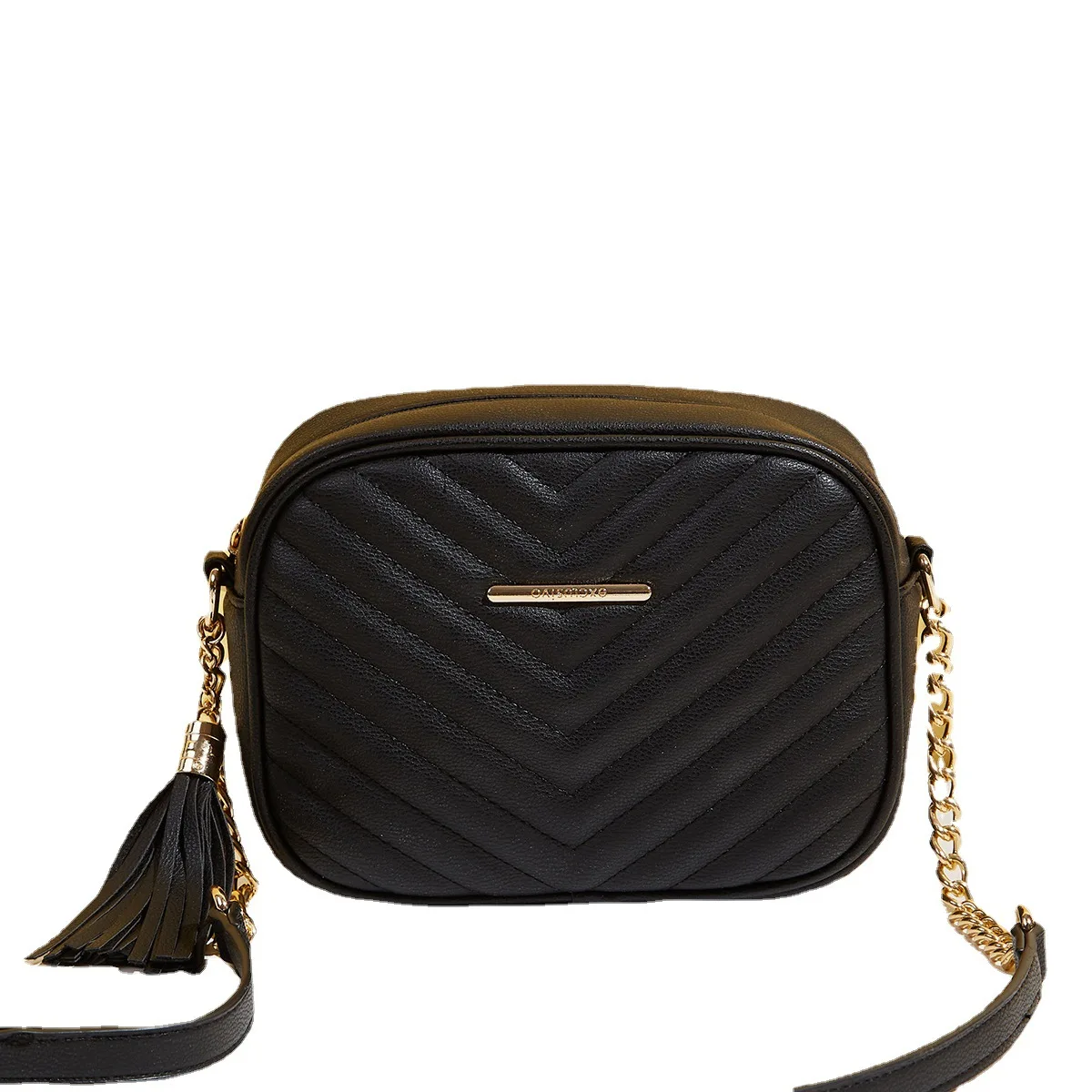 Latest Style Quilted PU Messenger Bag Women Camera Bag Crossbody Ladies Handbag with Zipper