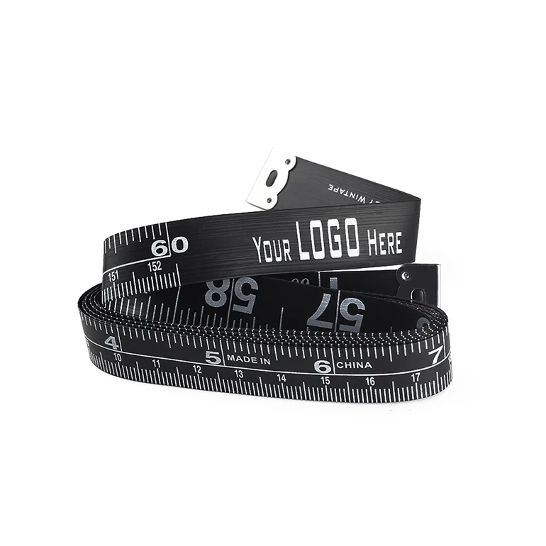 High quality Soft double scale body sewing flexible german tailor measuring tape tape measure 150 cm black for measuring clothes