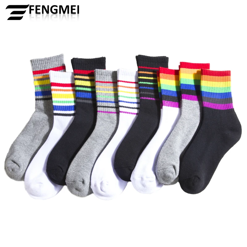 Ins Casual terry padding 100% Cotton banana fashion street unisex basketball sports compression athletic running crew socks