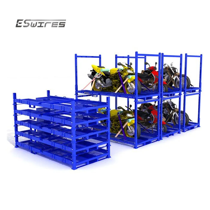 Logistic industry warehouse storage metal steel motorcycle shipping transport pallet for sale