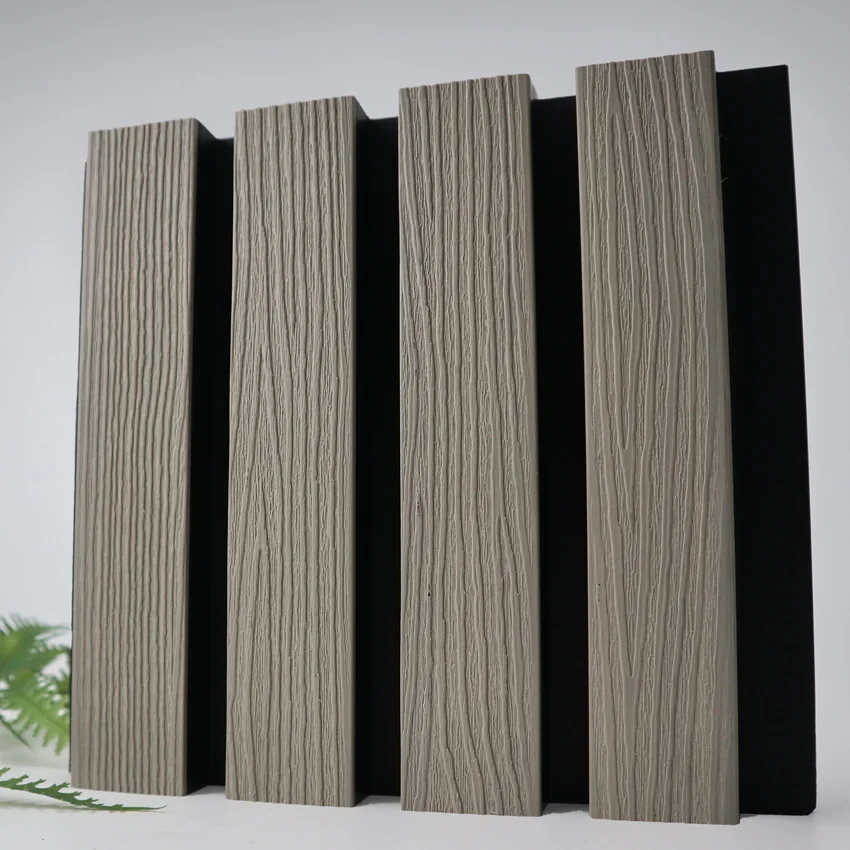 2024 Modern WPC Exterior Outdoor Decorative composite wall panel Design ceiling panel Wooden Siding Board Building House