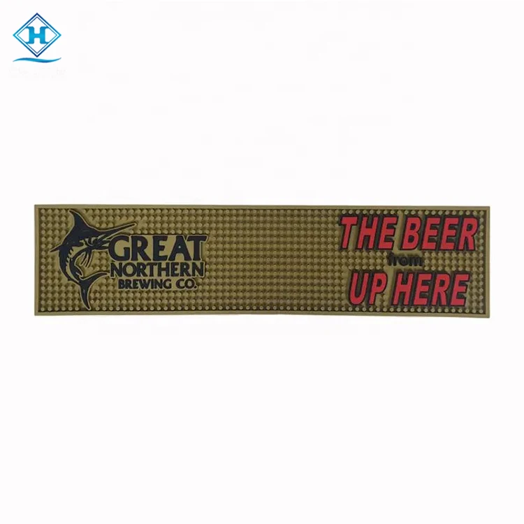 Tuborg Super Bock Somersby Kronenbourg koff custom branded rubber beer bar rail mat