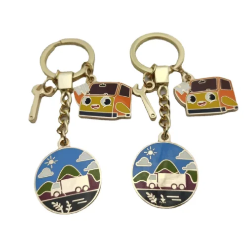 Wholesale Promotional Metal Colorful Soft Enamel Canadian Keychain