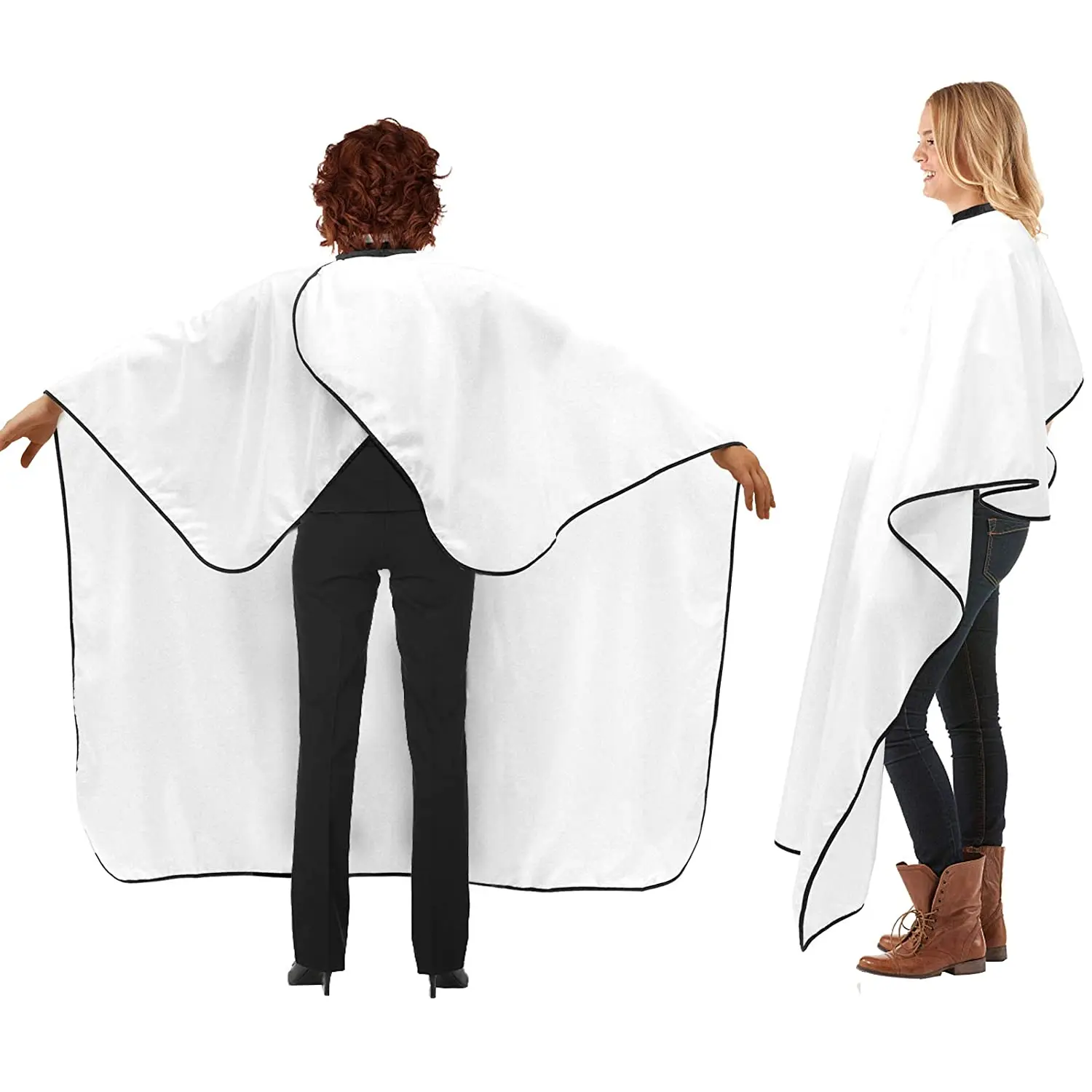 Barber cape custom white barber cape de salon de beaute hair cutting cape salon uniform apron for salon hairdressing